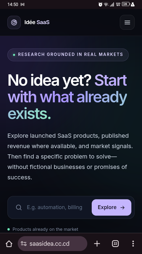 SaaS idea  screenshot 1