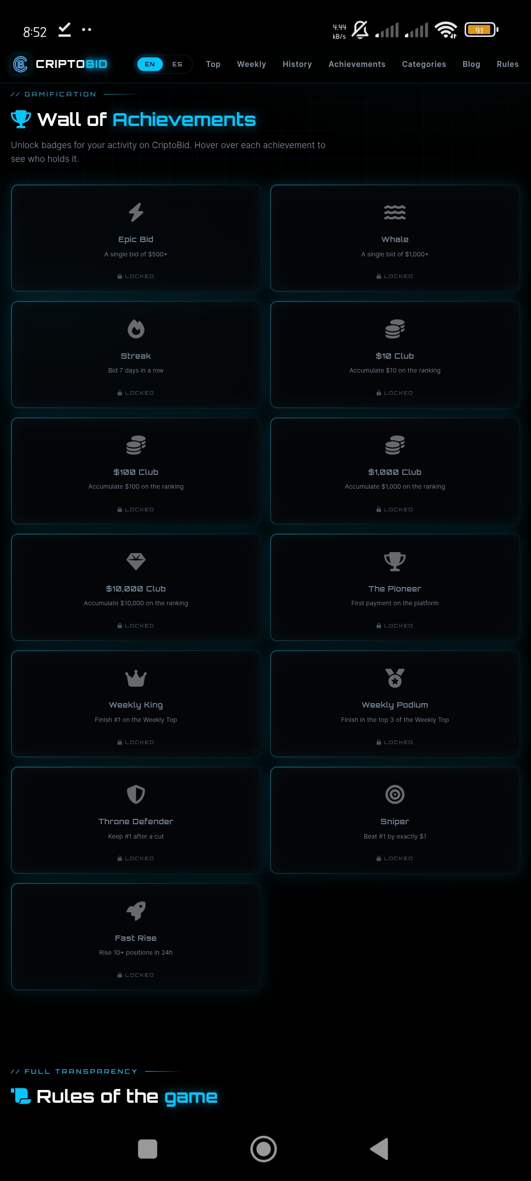 CriptoBid screenshot 2