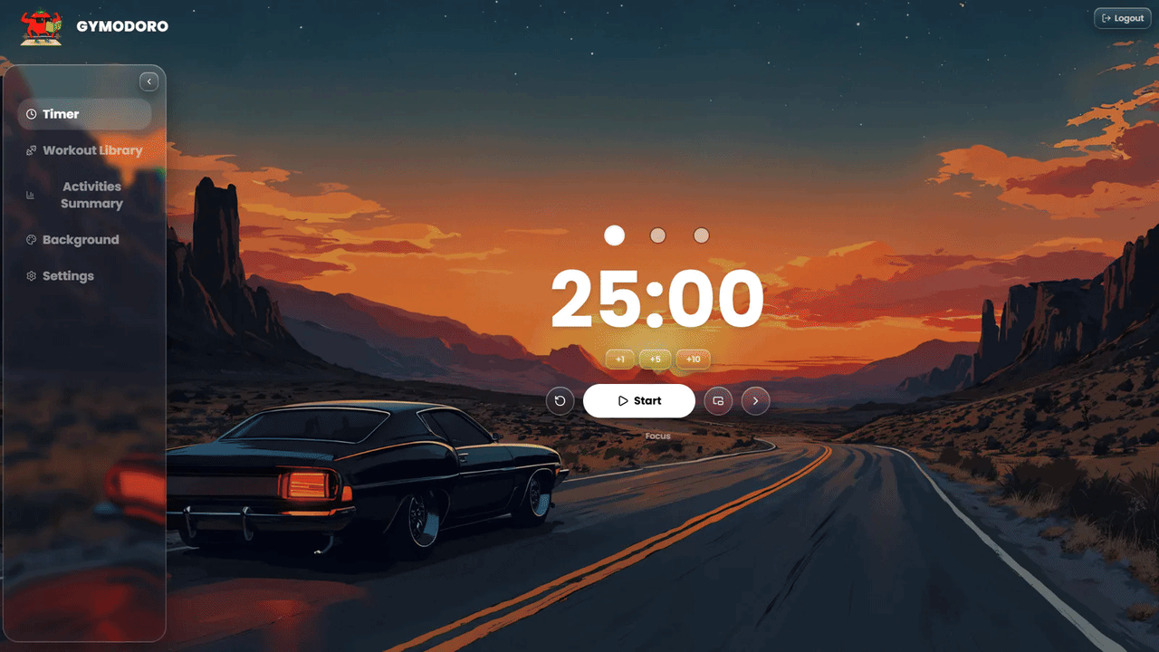 Gymodoro screenshot 1