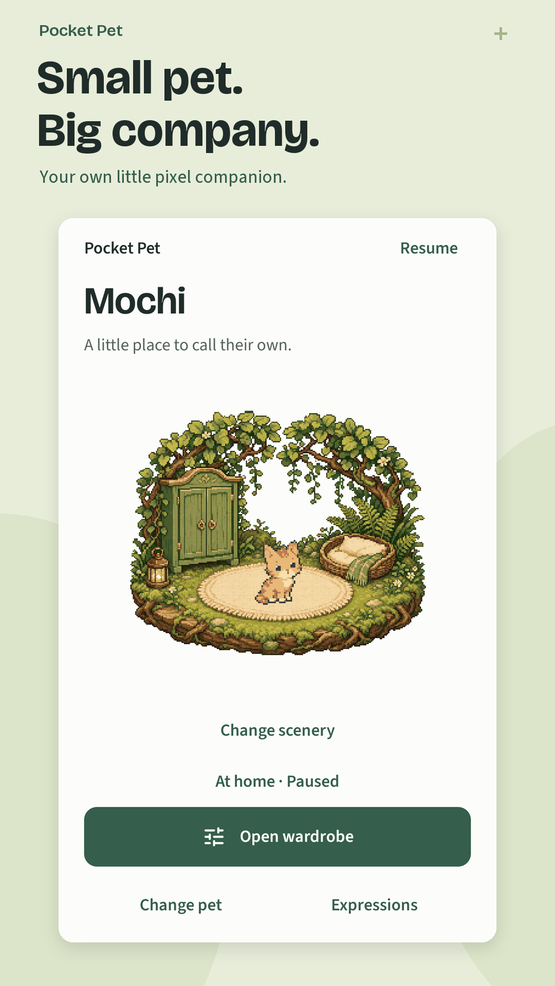 Pocket Pet - Mochi screenshot 1