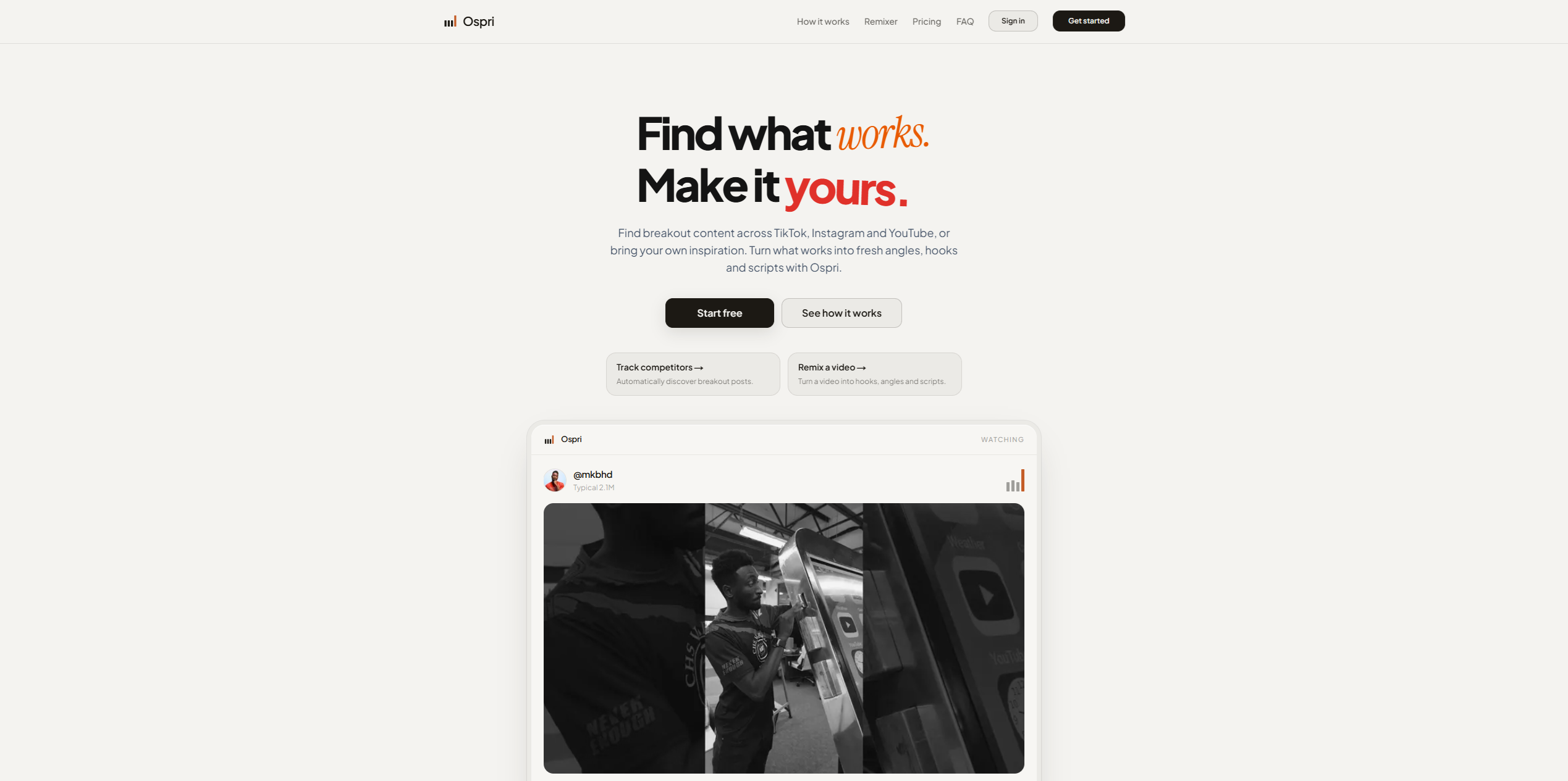 Ospri screenshot 1